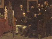 Henri Fantin-Latour A Studio in the Batignolles Quarter oil painting reproduction